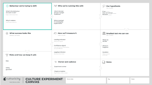 Culture Experiment Canvas